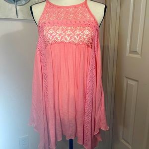 Rebellion coral beach cover tank crochet